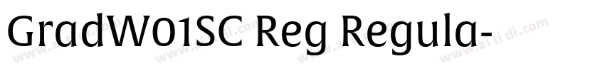 GradW01SC Reg Regula字体转换